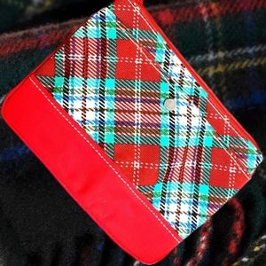 Red & Green Plaid Holiday Clutch